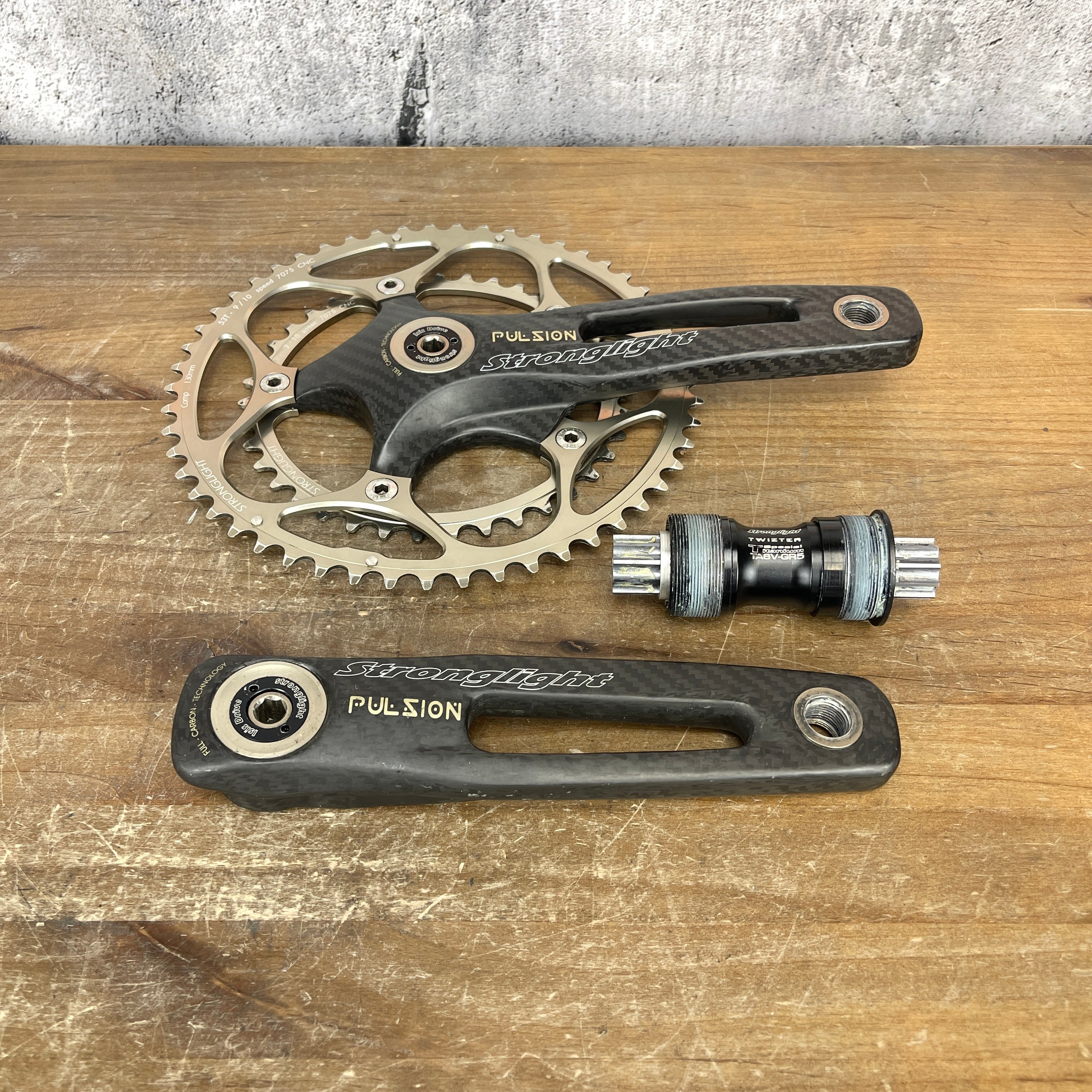 Stronglight Pulsion 170mm Carbon 53/39t ISIS Drive Crankset 130BCD 5-B