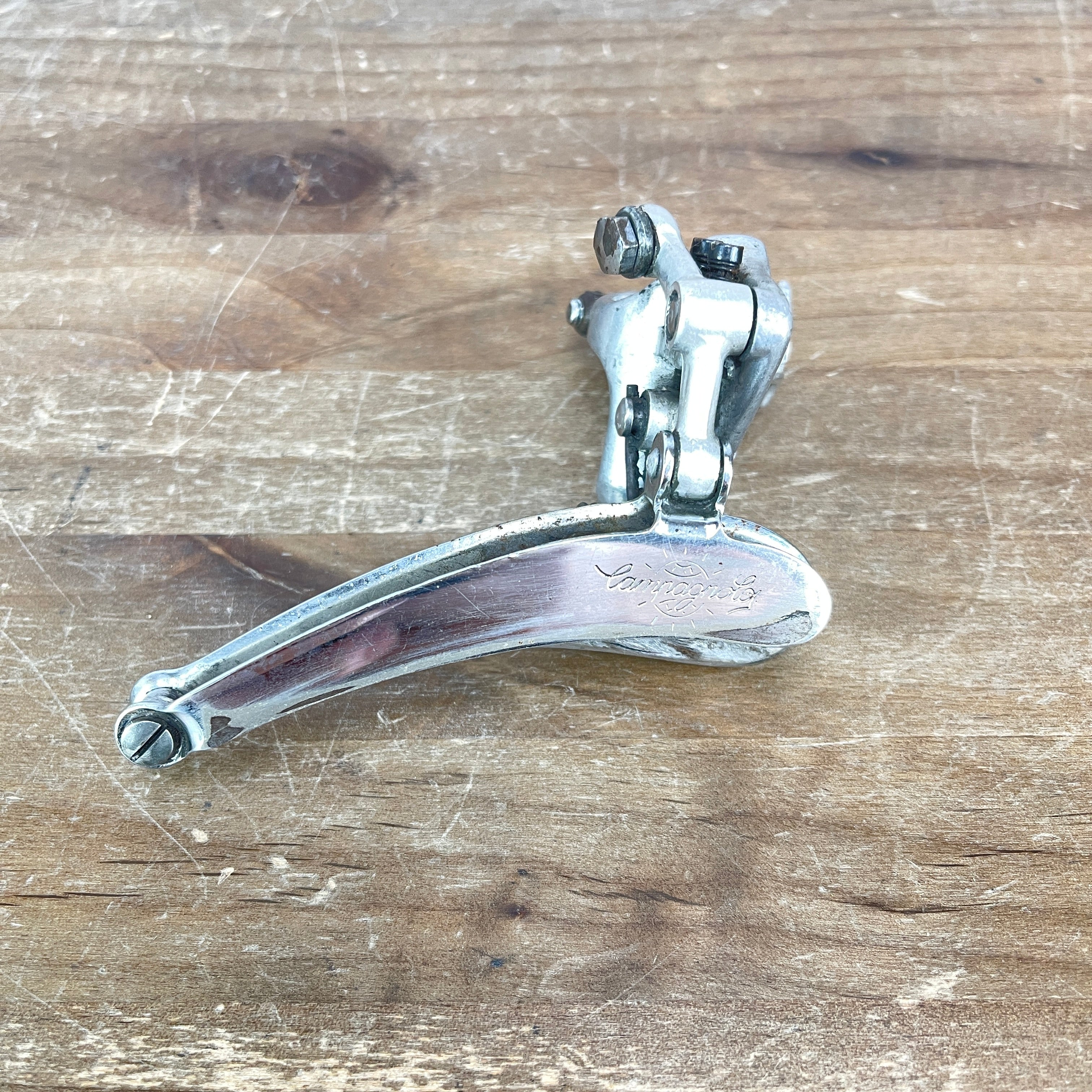 Vintage Campagnolo brev Mechanical 6-Speed Front Derailleur Clamp On 2 –  CyclingUpgrades.com