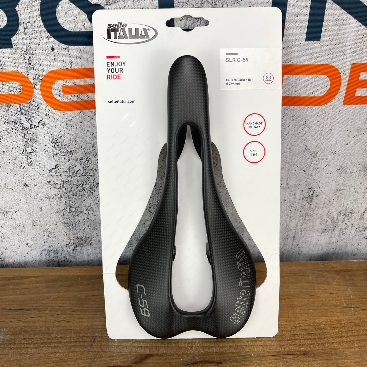 New! Selle Italia SLR C-59 S3 128mm Carbon Rail Road Bike Saddle