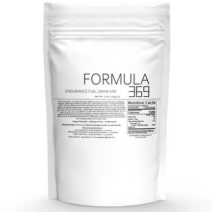 Formula 369 Endurance Fuel Drink Mix 3lb Bag 45 Scoops for Cycling/Endurance Sports