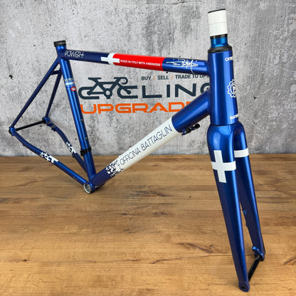 Low Mile! 2018 Officina Battaglin Power+ Disc Medium 54cm Columbus HSS Frameset