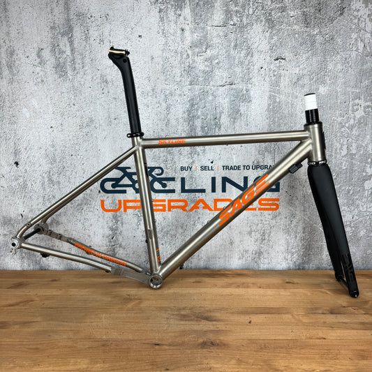 Ridden Once! 2021 Sage Skyline 50cm Titanium Disc Frameset + Enve Carbon Fork