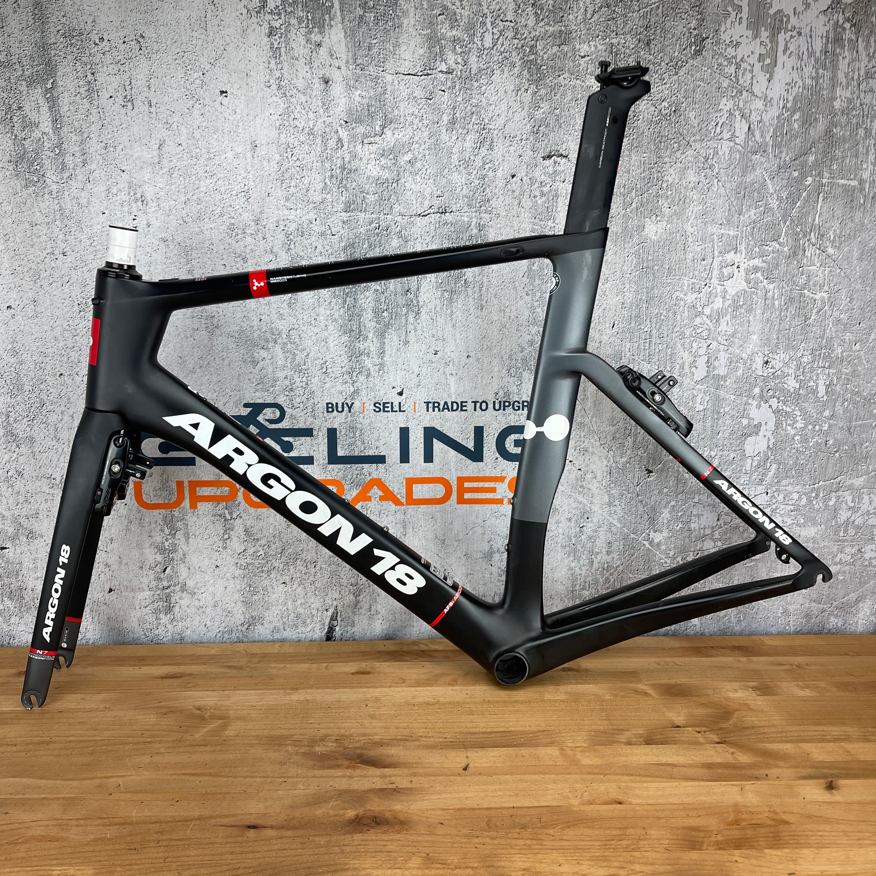 2016 Argon 18 Nitrogen Pro Large Rim Brake Carbon Frameset 700c 1995g CyclingUpgrades