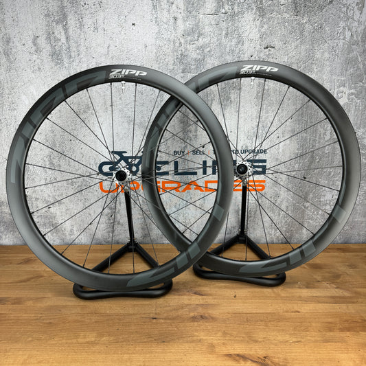 Low Mile! Zipp 303s Carbon Tubeless Hookless Disc Wheelset 700c I9 Solix G 1516g