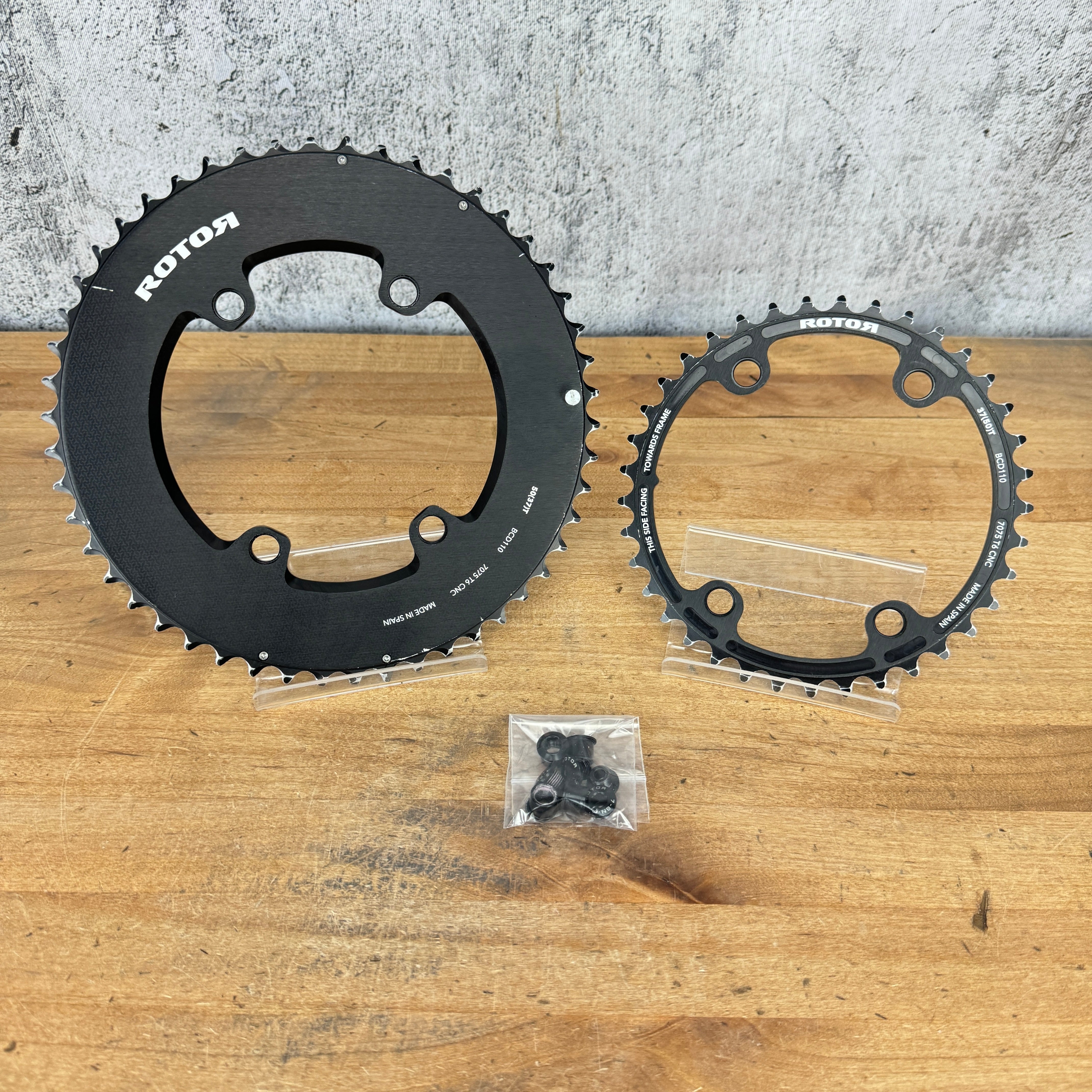 Rotor Aero 110mm 4-Bolt Round Ring 50/37t Chainring Set 169g for Sram –  CyclingUpgrades.com