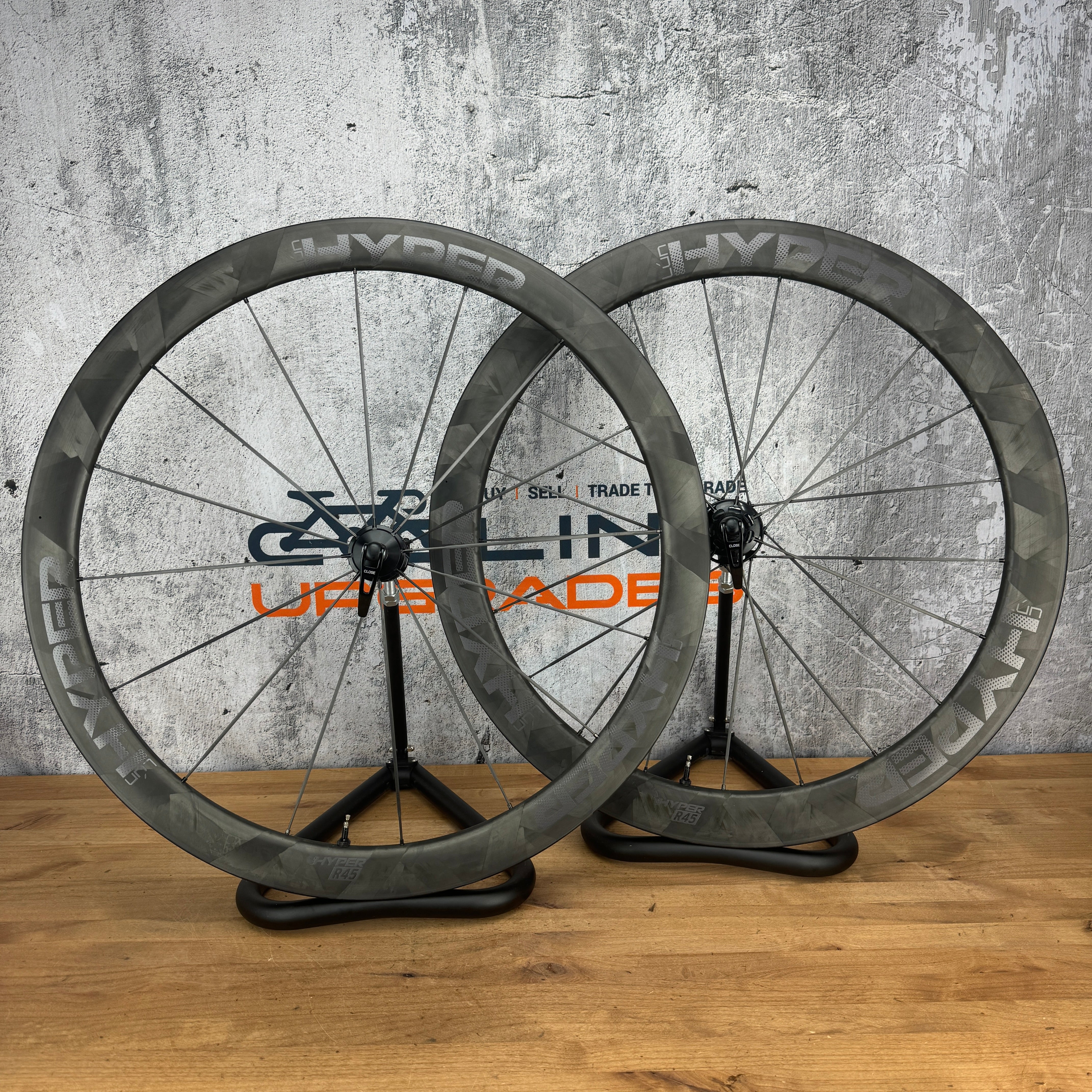 Mint! Winspace Lun Hyper R45 Carbon Tubeless Rim Brake Wheelset 700c 1369g