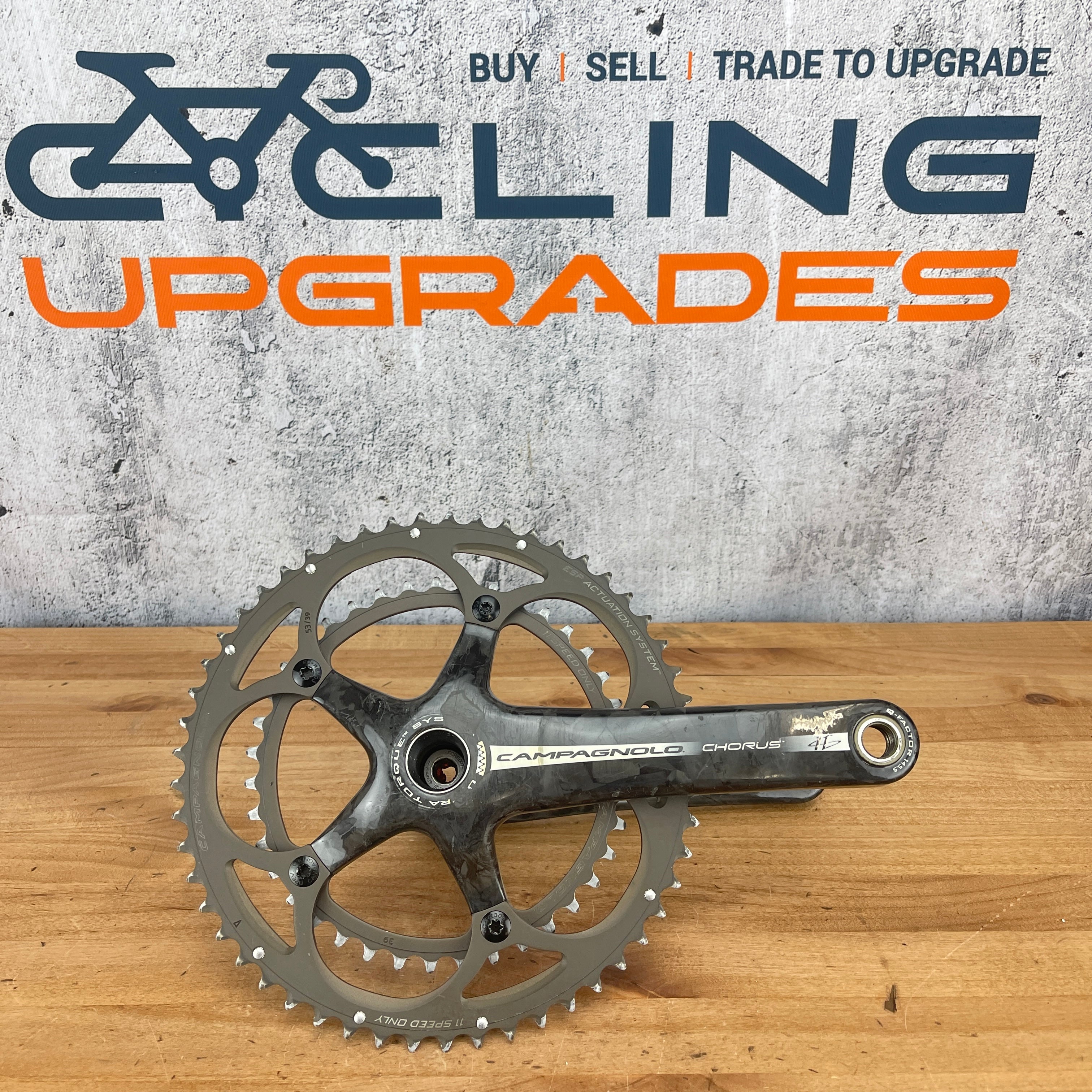 Campagnolo Chorus 175mm Carbon Crankset 53/39t 11-Speed Ultra Torque 7 –  CyclingUpgrades.com