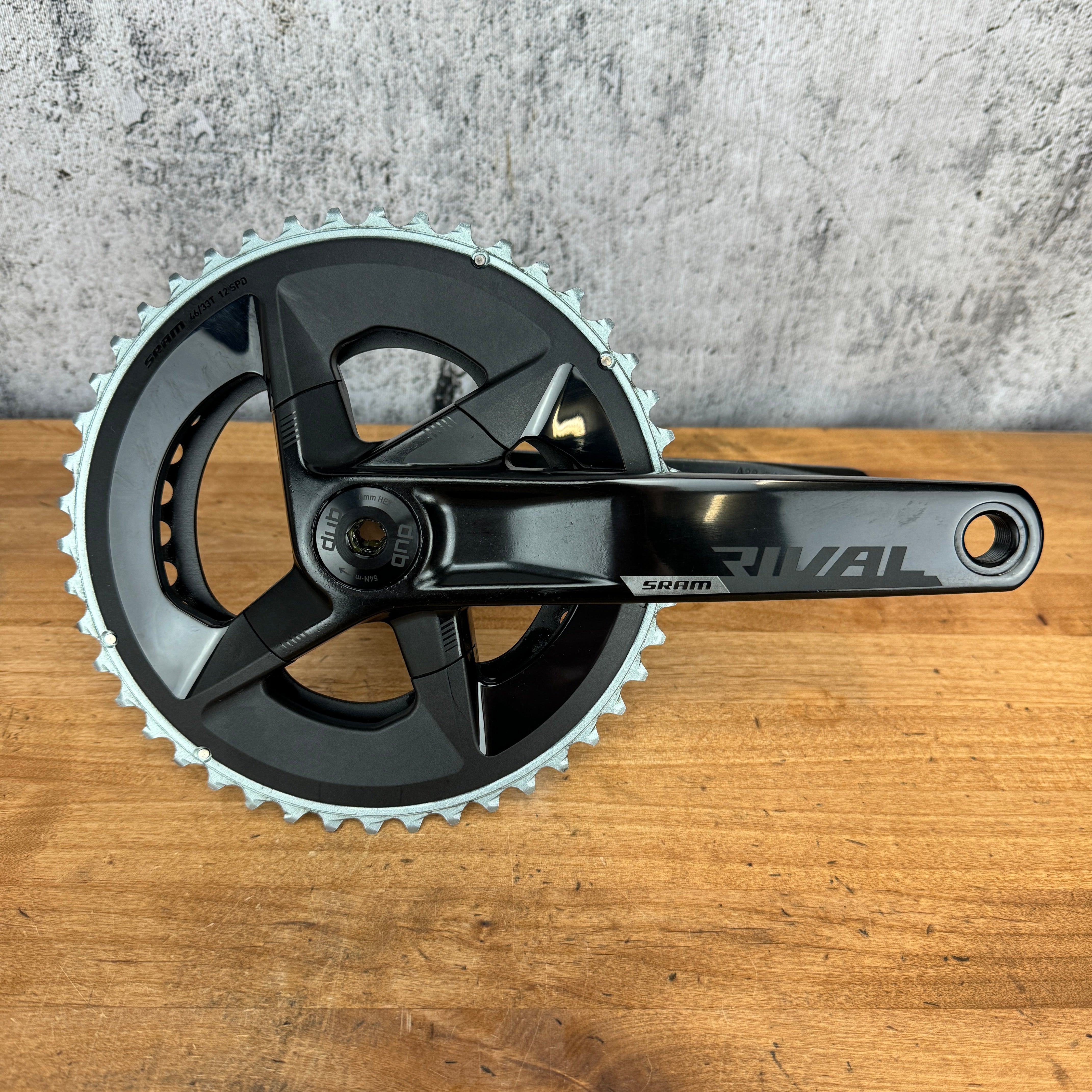 Low Mile! SRAM Rival AXS 46/33t 12-Speed 175mm Alloy Crankset DUB Spin –  CyclingUpgrades.com