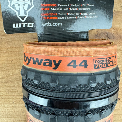 New! WTB Byway 44 700c x 44mm Tubeless Ready Single Gravel Tire 463g