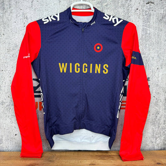 Light Wear Rapha Long Sleeve Core Bradley Wiggins Men's Medium Cycling Jersey