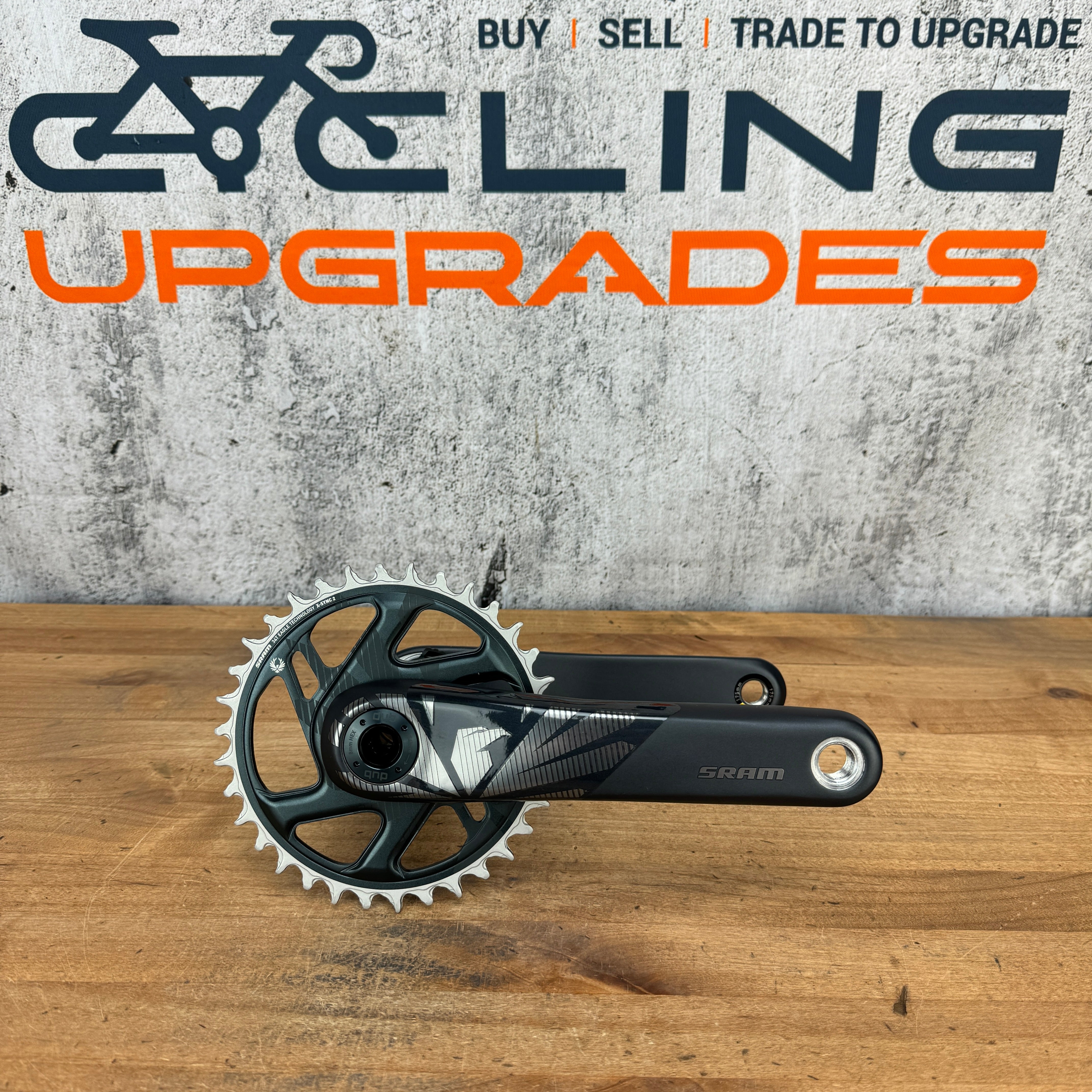 Mint SRAM X1 Eagle 175mm Carbon 34t 3mm MTB Crankset DUB Wide 558g Bo CyclingUpgrades