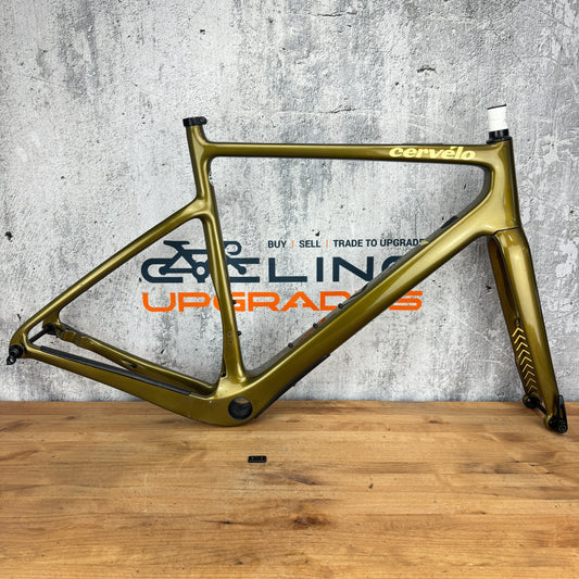 2019 Cervelo Aspero 56cm Gold Dune Carbon Disc Frameset Gravel 700c 2040g