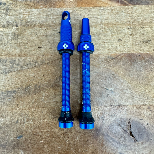 Muc-Off Blue 50mm Tubeless Valve Kit w/ Valve Core Tool 14g