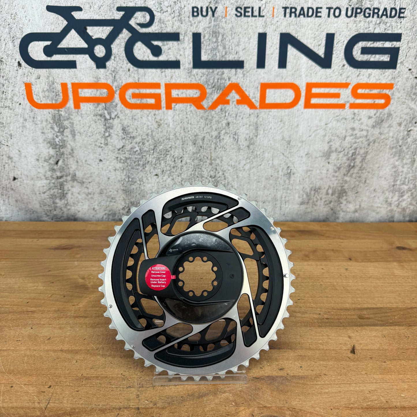 New! SRAM Red AXS 48/35t 12-Speed 8-Bolt Quarq Power Meter Chainring Set 265g