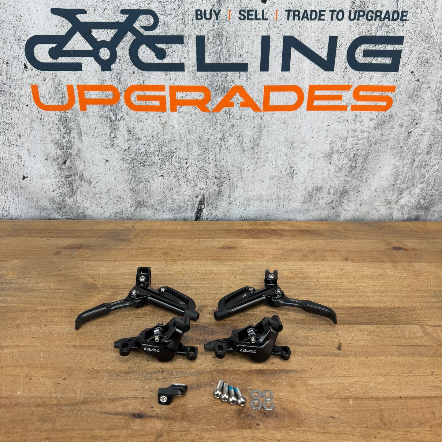 Low Mile! SRAM Level Ultimate Post-Mount Disc Brake Calipers Levers Set 457g