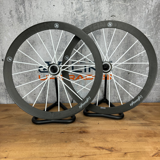 Mint! Lightweight Meilenstein C 24D Weiss Carbon Clincher Disc Brake Wheelset 700c