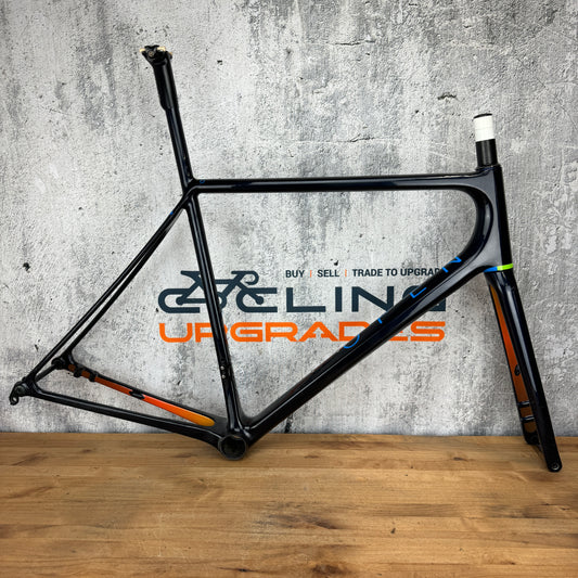 2021 Open MIN.D Large Carbon Disc Frameset 700c Midnight Blue 1418g