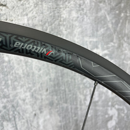 Low Mile! Vittoria Clusion Nero AS Alloy Clincher Rim Brake Bike Wheelset 700c 1680g