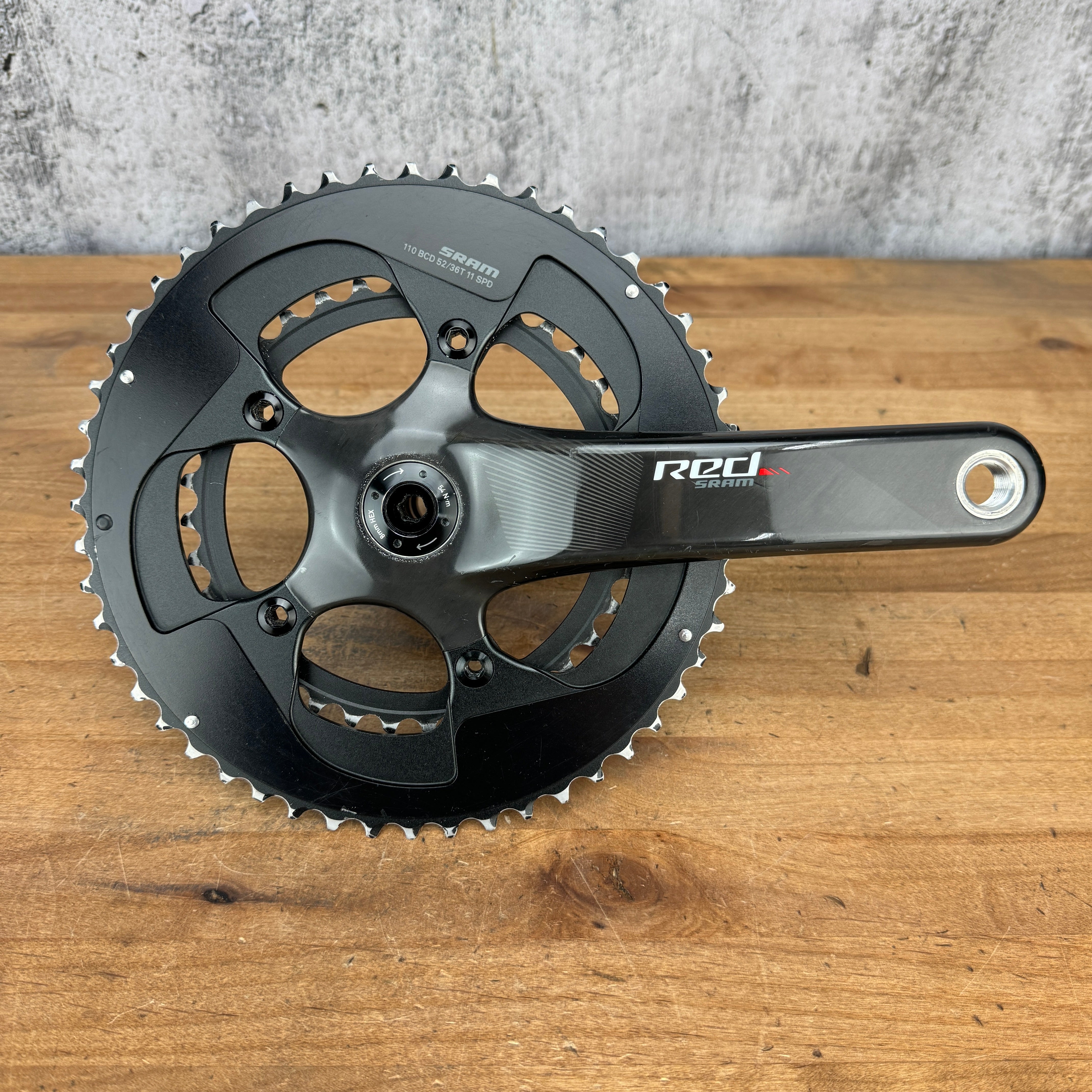 SRAM Red Carbon BB30 172.5mm 110mm BCD Crankset with 52/36t Chainrings 546g