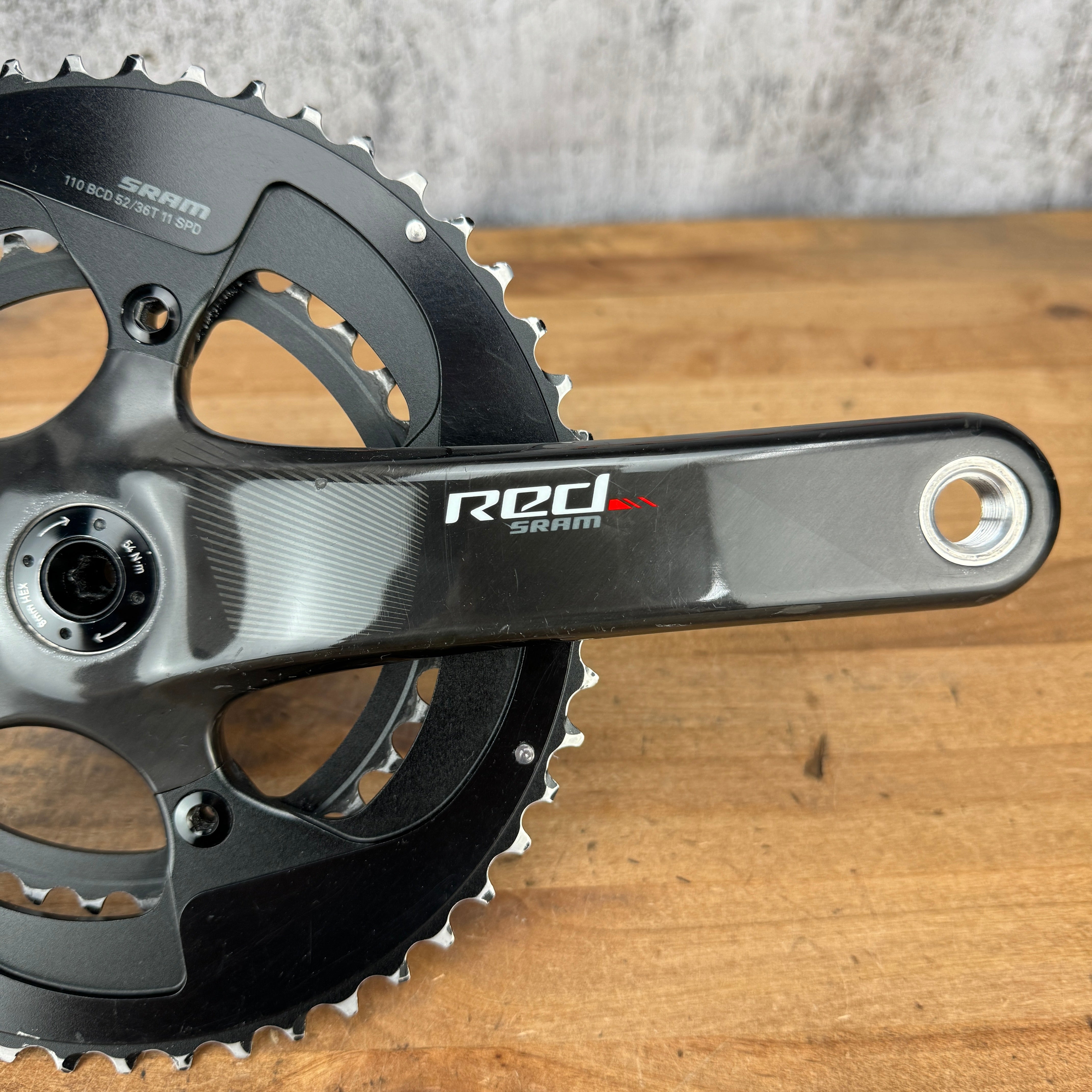 SRAM Red Carbon BB30 172.5mm 110mm BCD Crankset with 52/36t Chainrings –  CyclingUpgrades.com