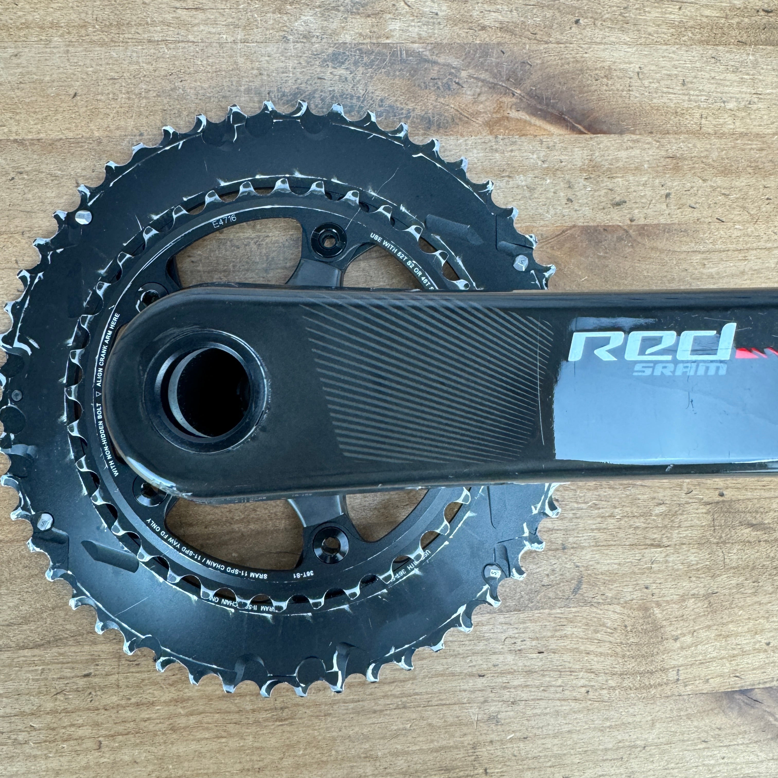 SRAM Red Carbon BB30 172.5mm 110mm BCD Crankset with 52/36t Chainrings –  CyclingUpgrades.com