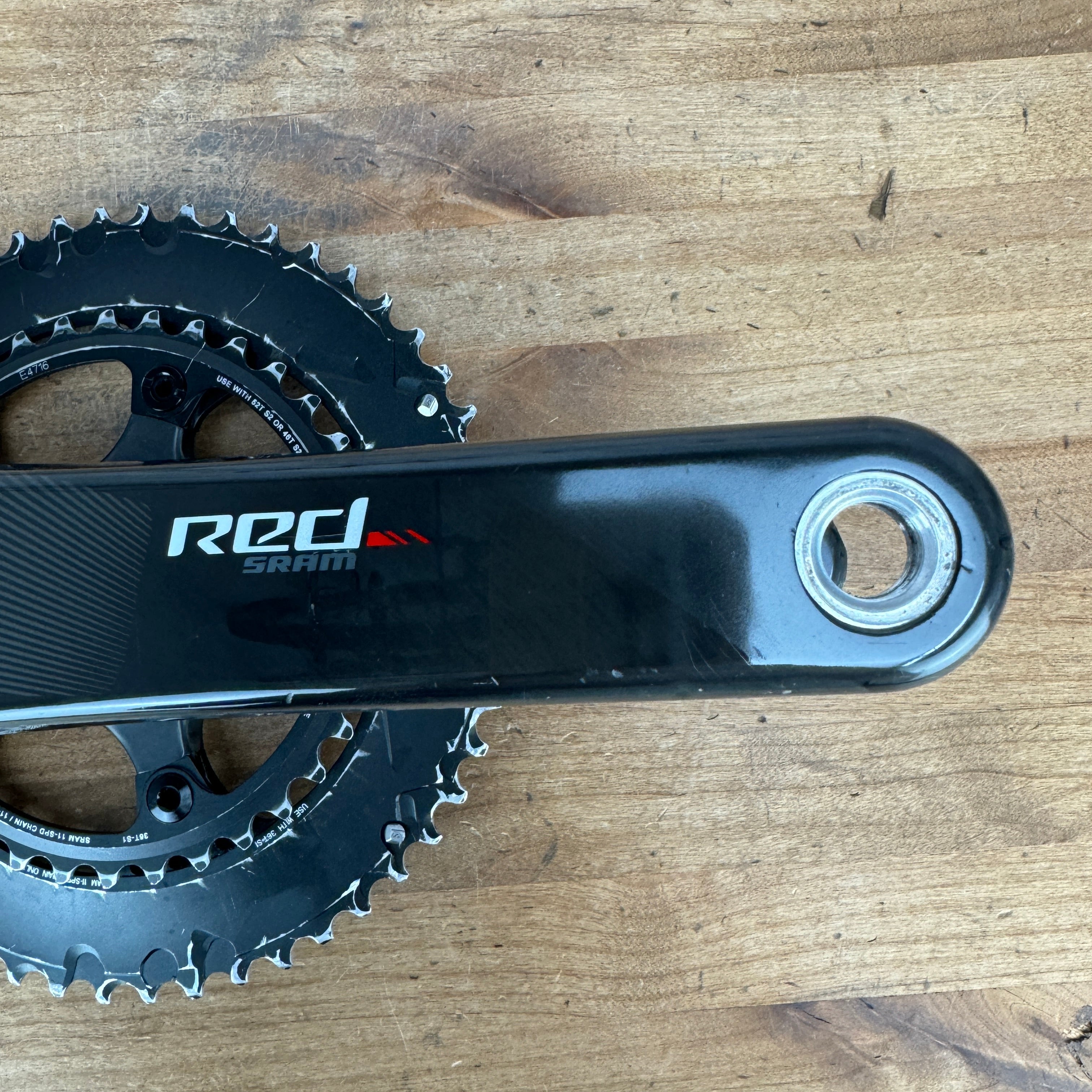 SRAM Red Carbon BB30 172.5mm 110mm BCD Crankset with 52/36t Chainrings –  CyclingUpgrades.com