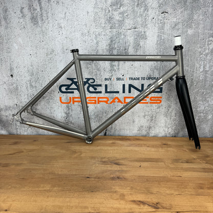 Low Mile! 2014 Guru Praemio Small 53.5cm Rim Brake Titanium Frameset 700c 1815g