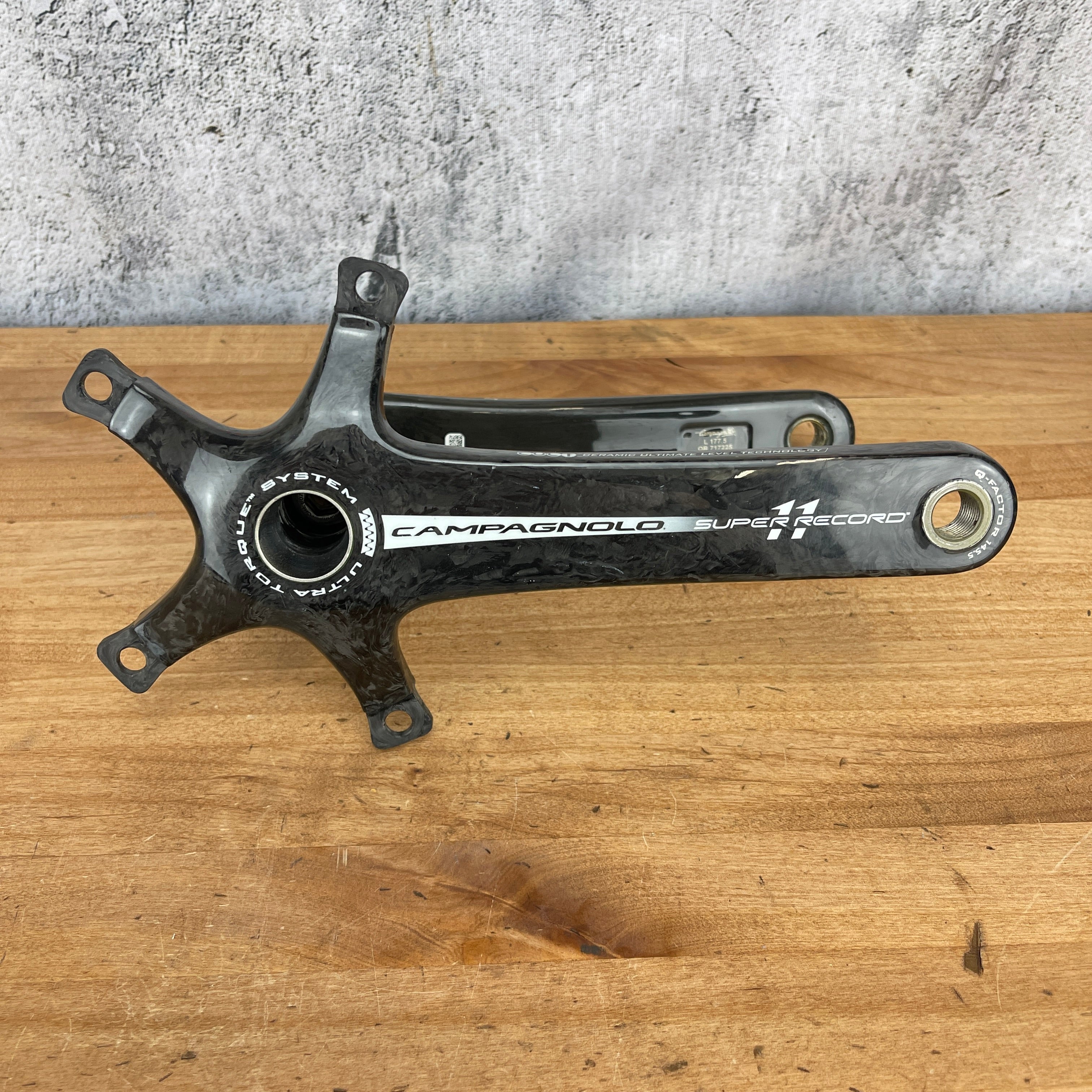 Rare! Campagnolo Super Record 11 XPSS 177.5mm Carbon Crank Arms 527g –  CyclingUpgrades.com