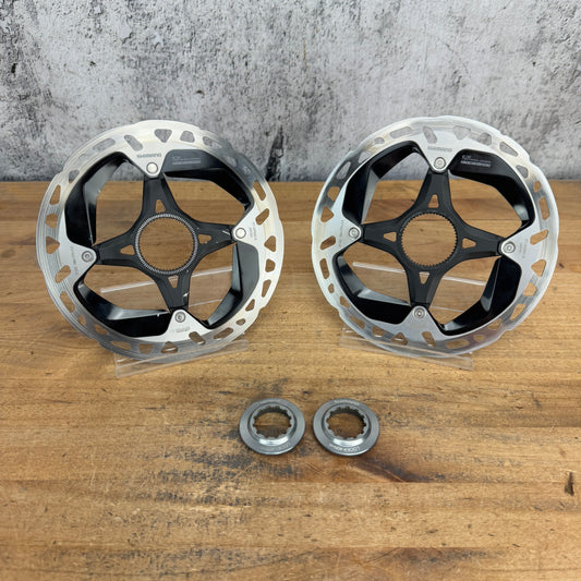 Shimano XTR RT-MT900 160mm Center Lock Disc Brake Rotors + Lockrings 210g