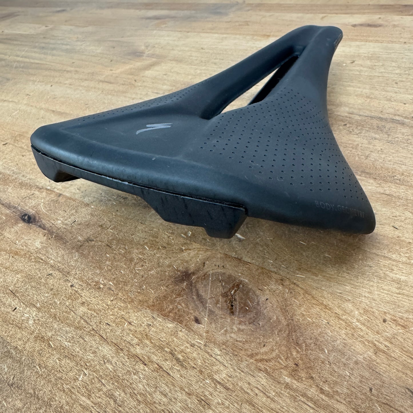 Low Mile! Specialized Power Arc Expert 155mm 7x7mm Hollow Ti Rails Saddle 257g