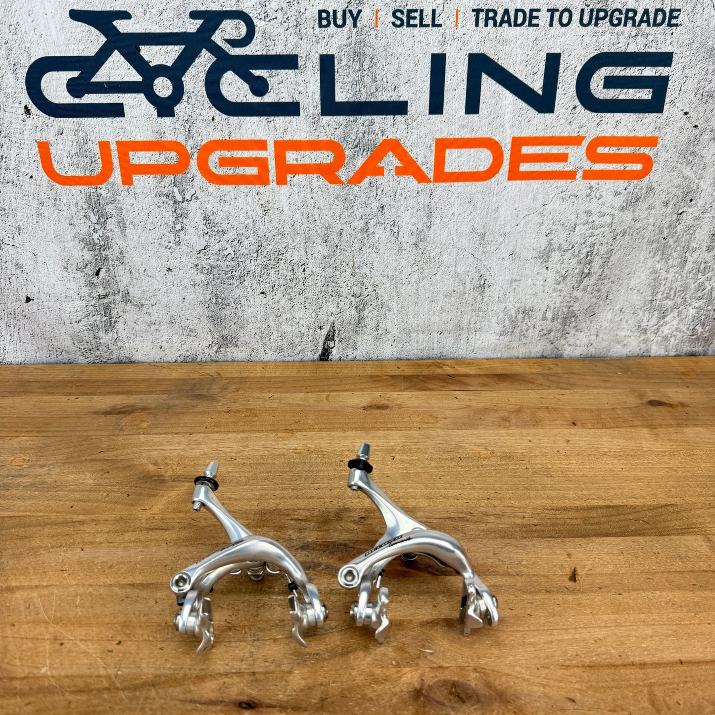 Vintage! Campagnolo Record Silver Center-Mount Rim Brake Caliper Set 290g