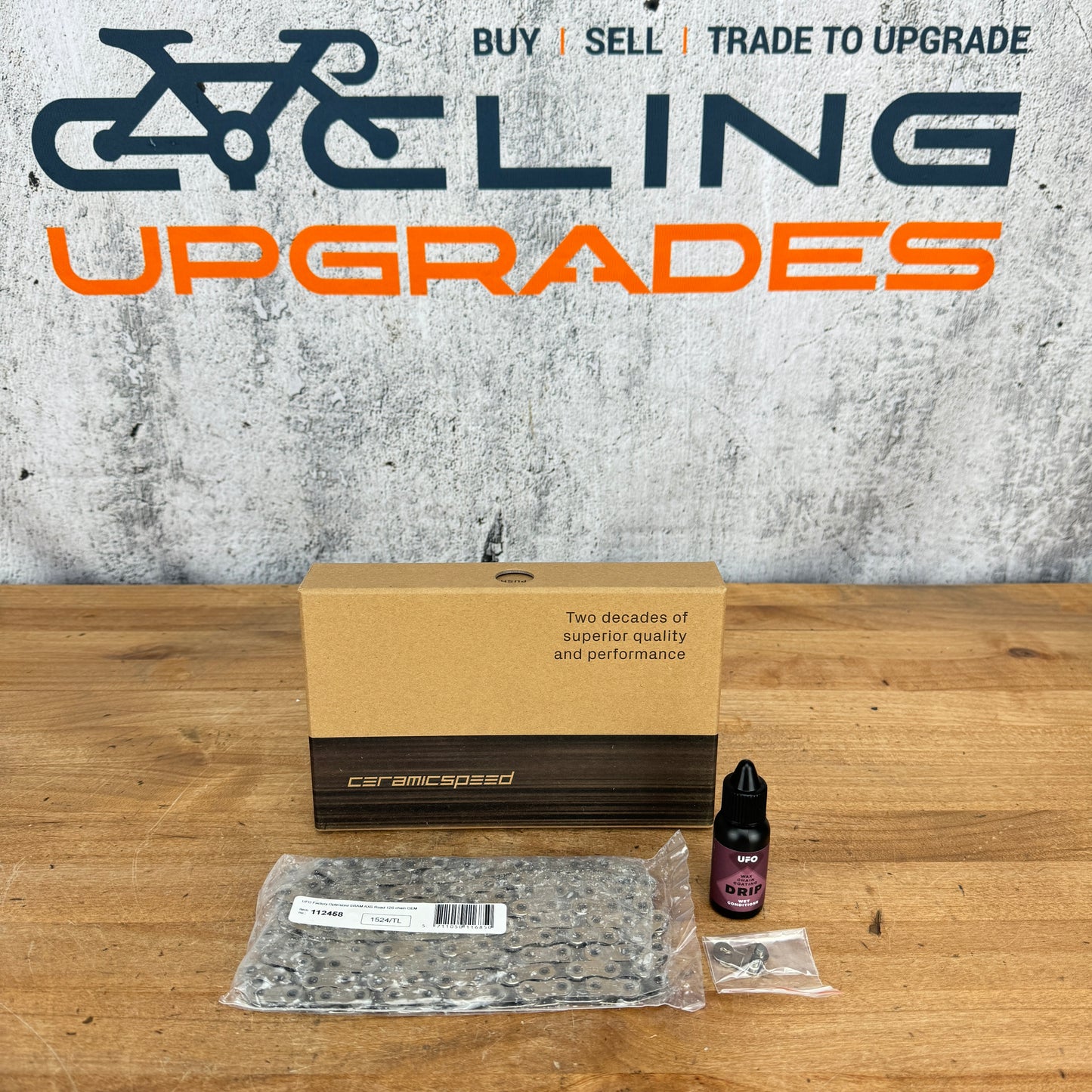 New! Ceramicspeed UFO Optimized SRAM AXS Flattop Road 12-Speed Bike Chain 112334