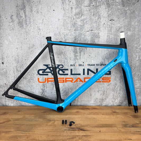 2020 Lightweight Urgestalt 54cm Rim Brake Carbon Blue Frameset 700c 1337g