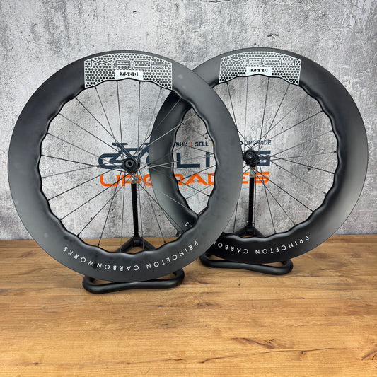 Mint! Princeton CarbonWorks Mach 7580 Carbon Tubeless Disc Wheelset 700c DT 180