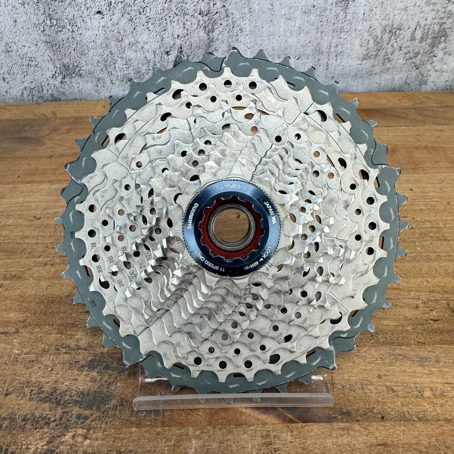 Light Wear Shimano GRX CS-HG800 11-40 Tooth 11-Speed Bike Cassette 416g