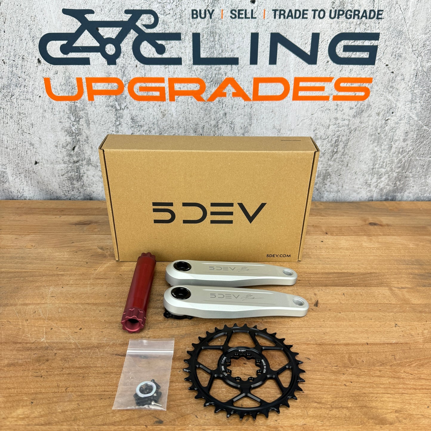 New! 5DEV Freeride DH 155mm SRAM 8-Bolt MTB Mountain Bike Alloy Crankset 680g