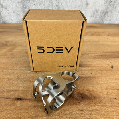 New! 5DEV 40mm 35.0mm Clamp Raw Titanium MTB Mountain Bike Stem 142g