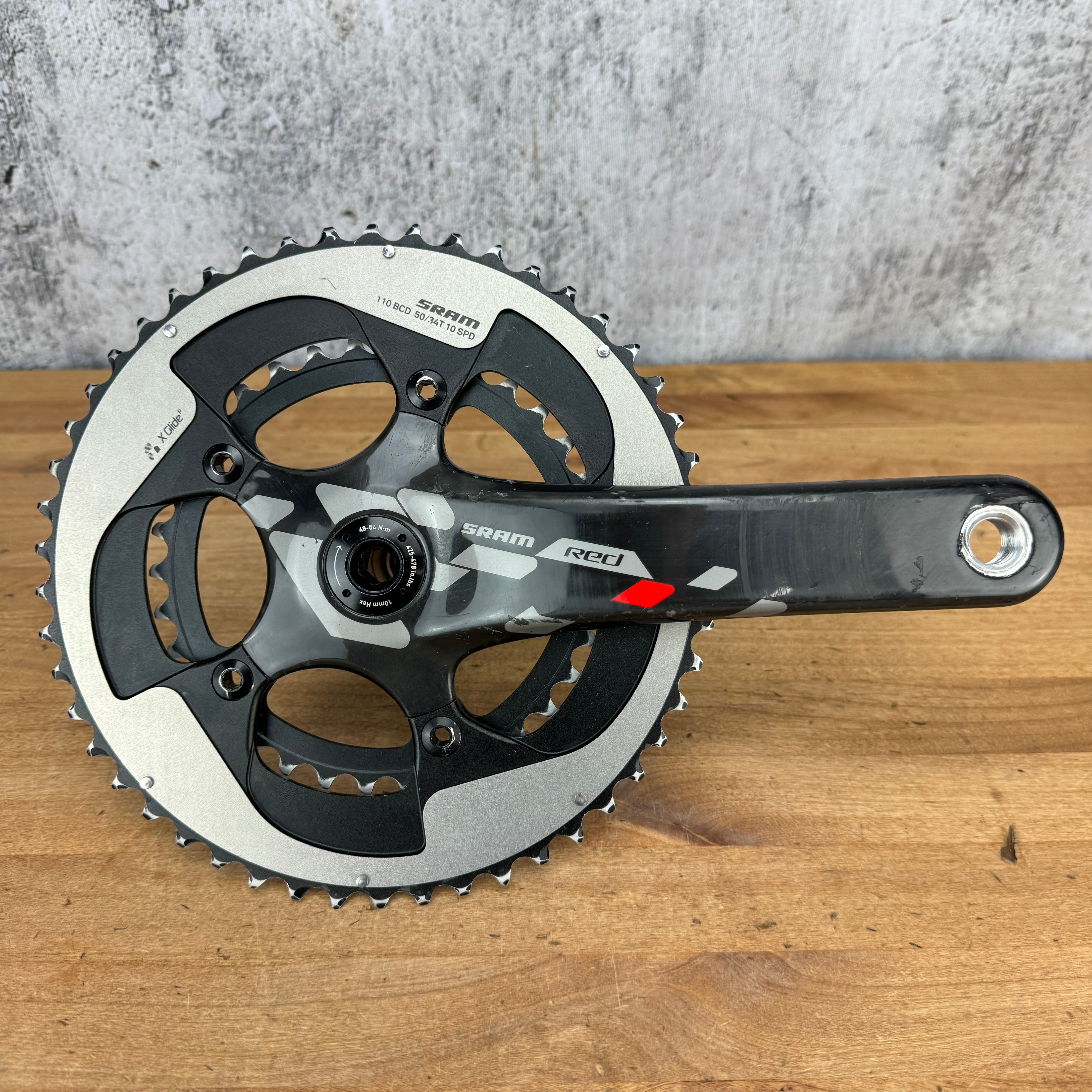 SRAM Red Exogram 175mm 10-Speed 50/34t Compact BB30 Carbon Bike Crankset