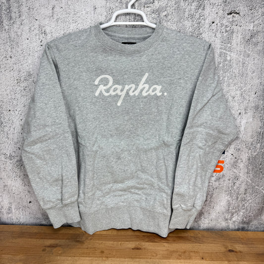 Worn Once! Rapha Logo Men's Large Chain Stitch Grey Sweatshirt