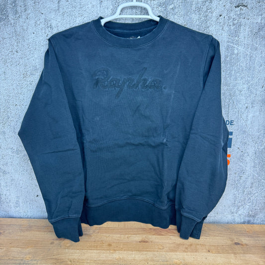 Worn Once! Rapha Logo Men's Large Chain Stitch Black Long Sleeve Sweatshirt