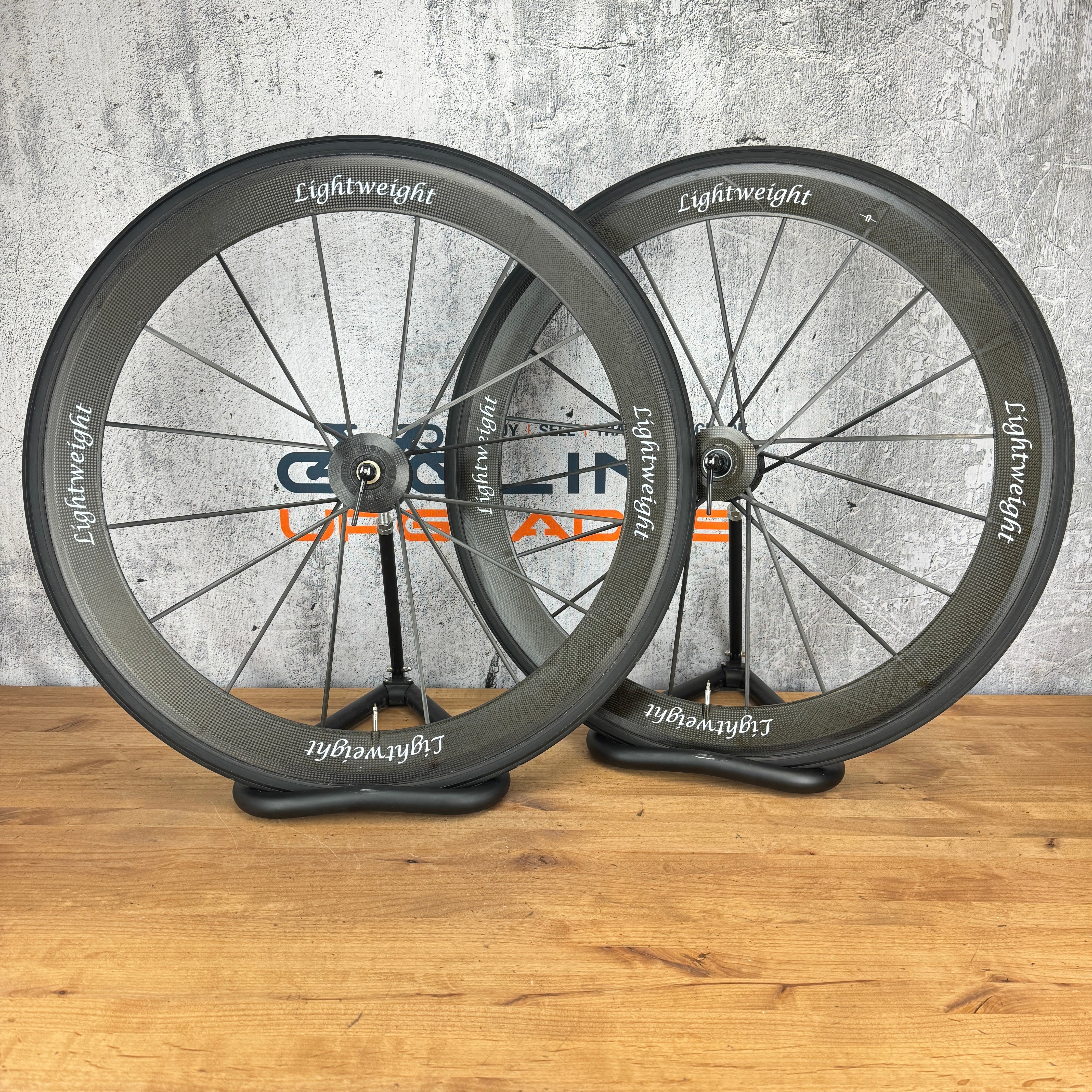 Lightweight Standard III T 53mm 16 20 Carbon Tubular Wheelset 700c Rim CyclingUpgrades