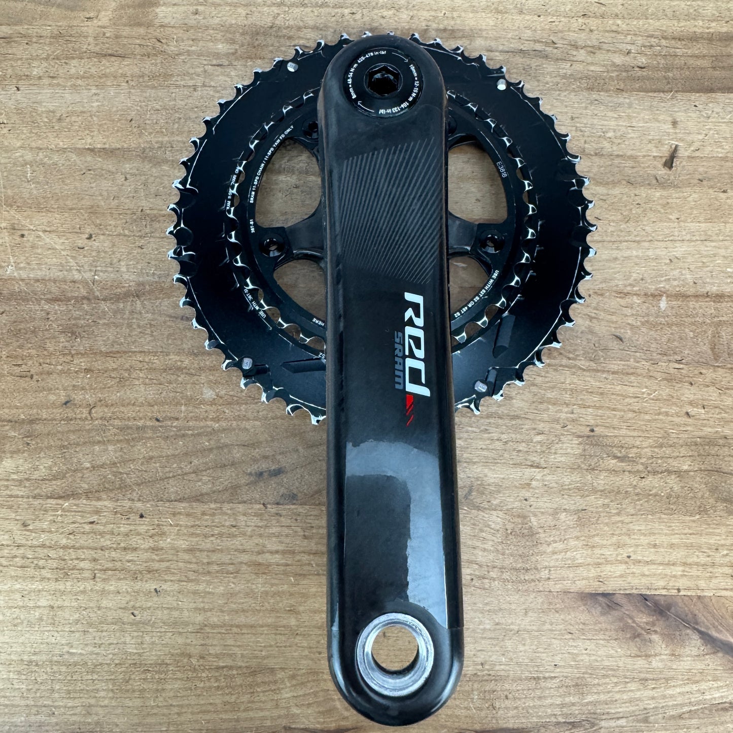 SRAM Red Carbon 172.5mm 52/36t 110BCD 11-Speed Crankset GXP Spindle 594g