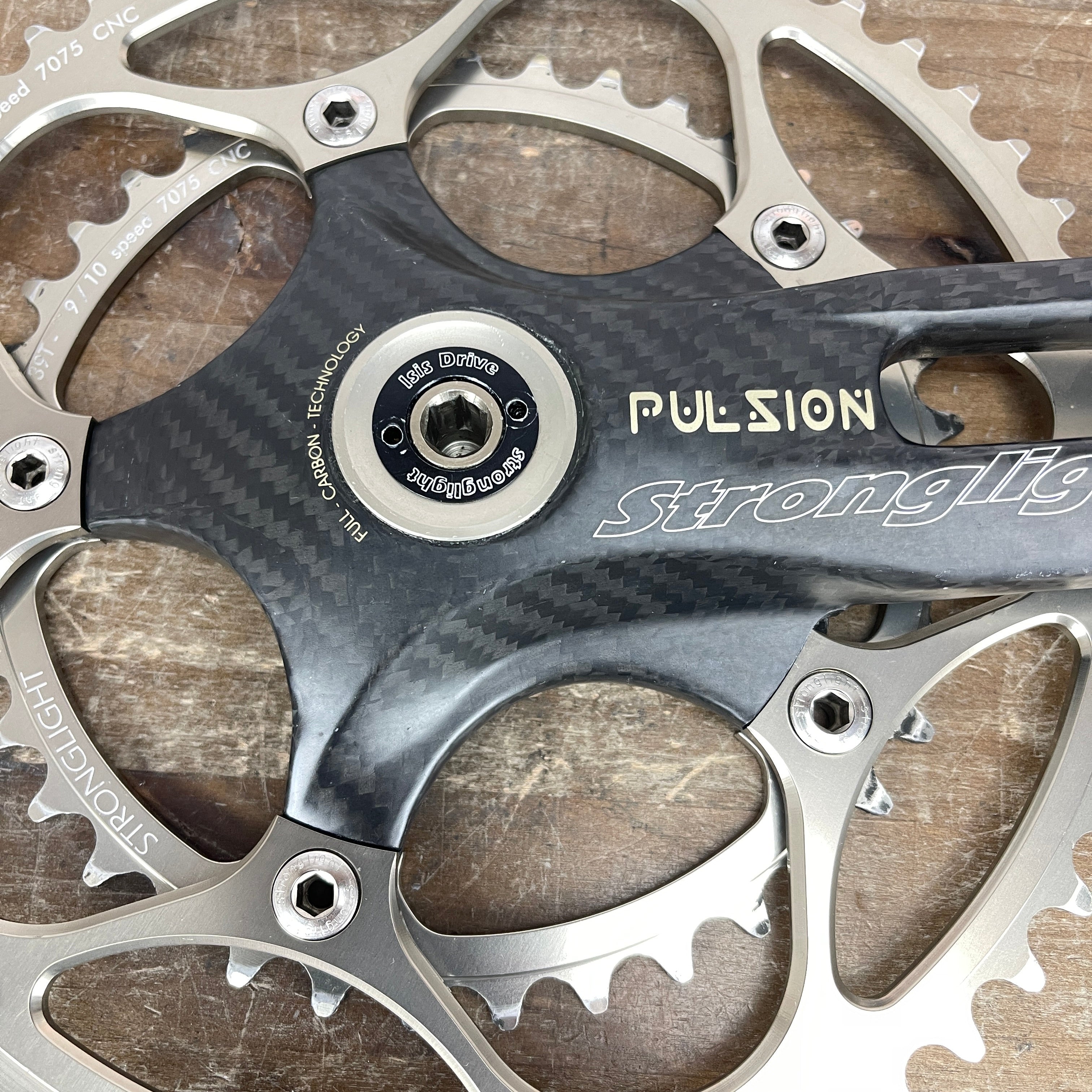 Stronglight Pulsion 170mm Carbon 53/39t ISIS Drive Crankset 130BCD