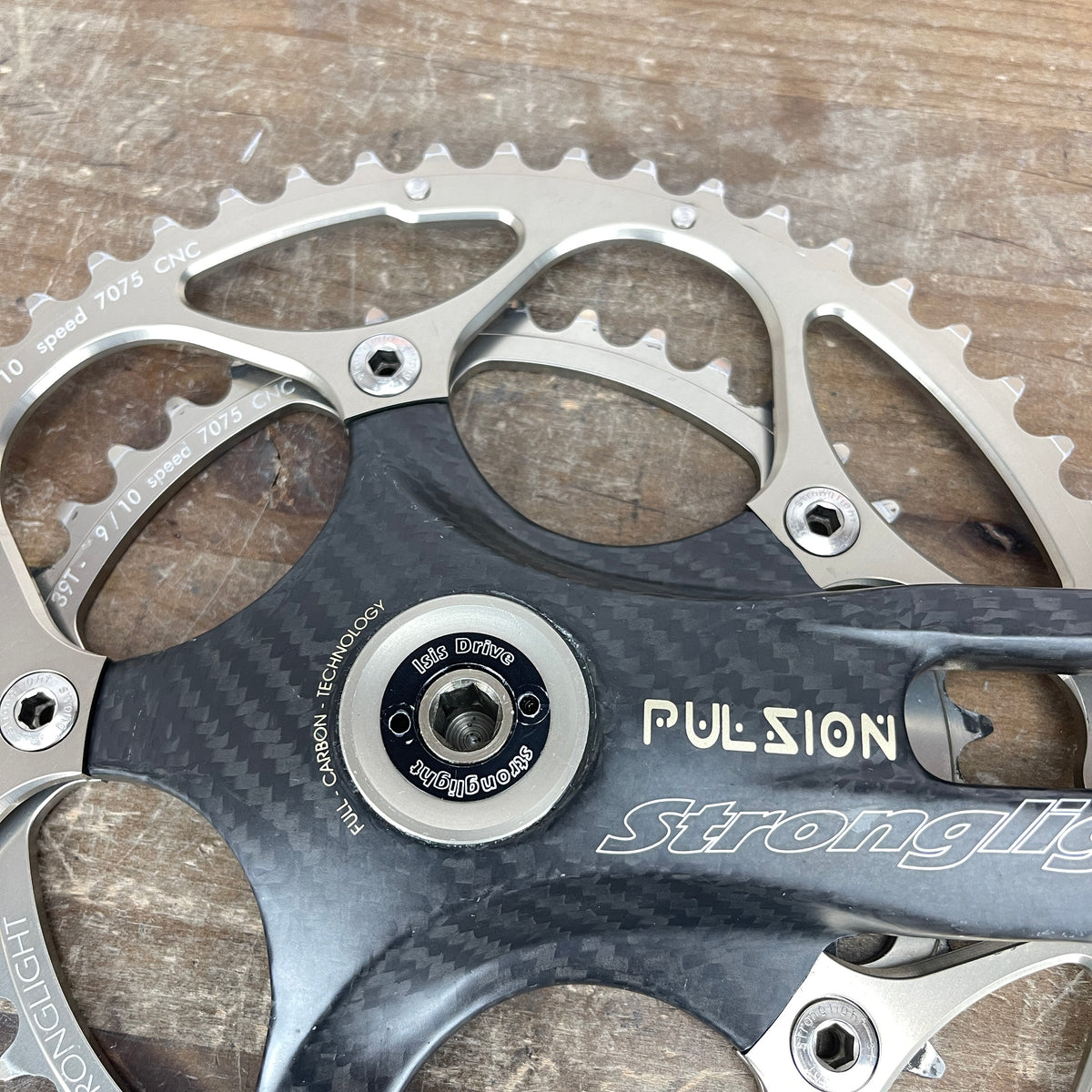 Stronglight Pulsion 170mm Carbon 53/39t ISIS Drive Crankset