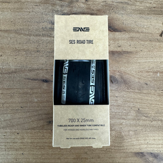 New! Single Enve SES Road Black 700c x 25mm Tubeless Road Bike Tire MSRP $75