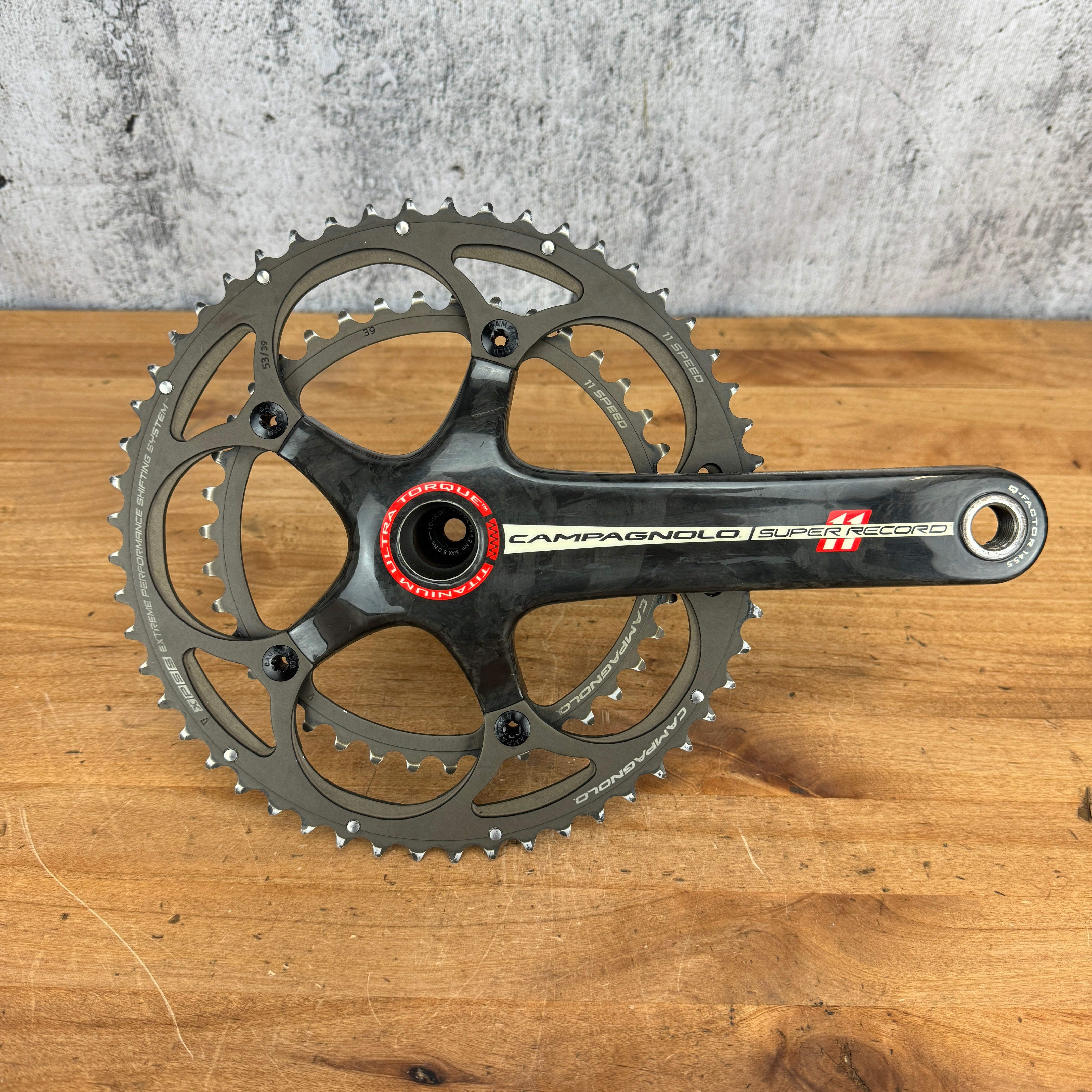 Campagnolo Super Record 11 170mm Carbon Crankset 53/39t 11-Speed 5-Bol –  CyclingUpgrades.com