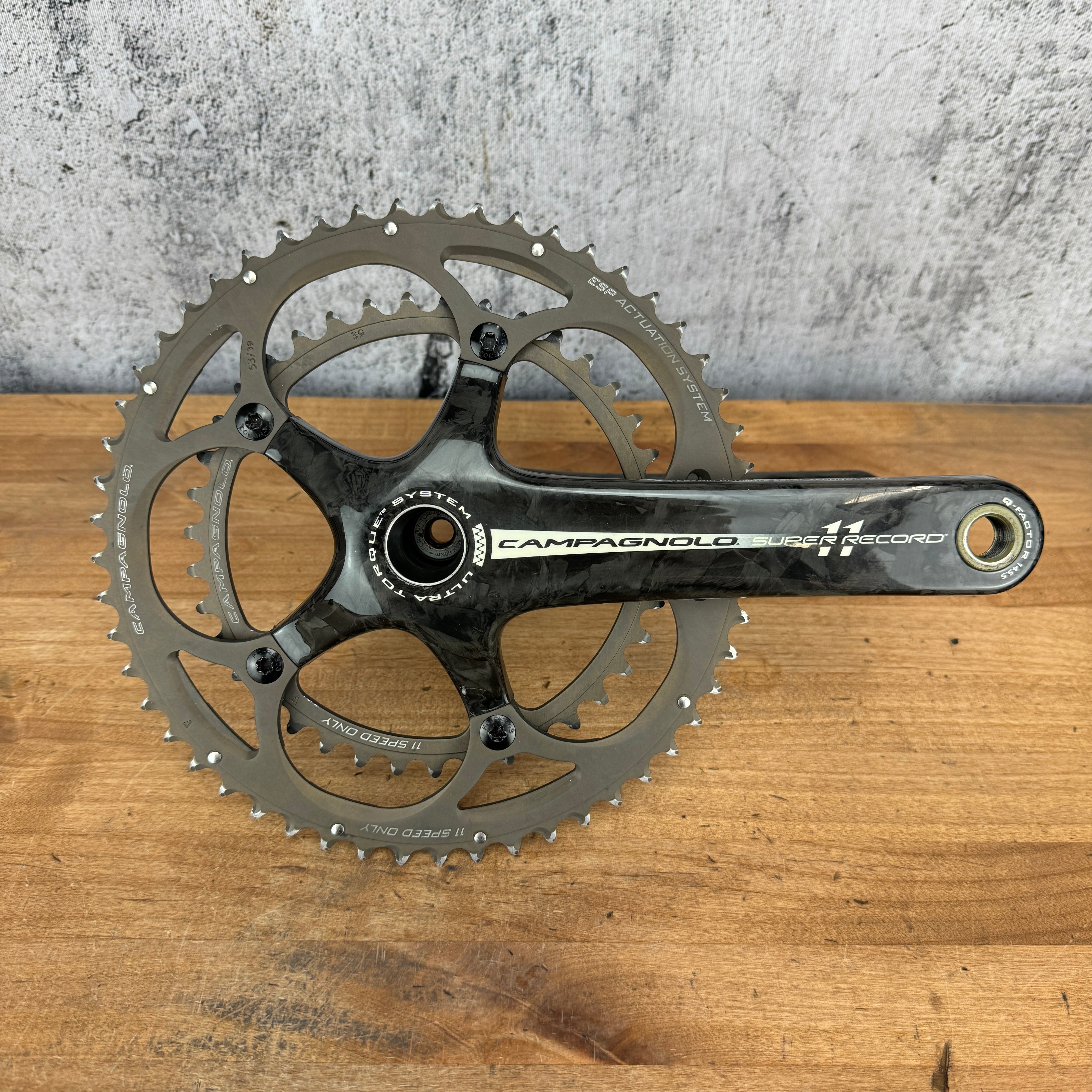 Campagnolo Super Record 11 Speed 172.5mm 53/39t Carbon 5-Bolt Crankset –  CyclingUpgrades.com