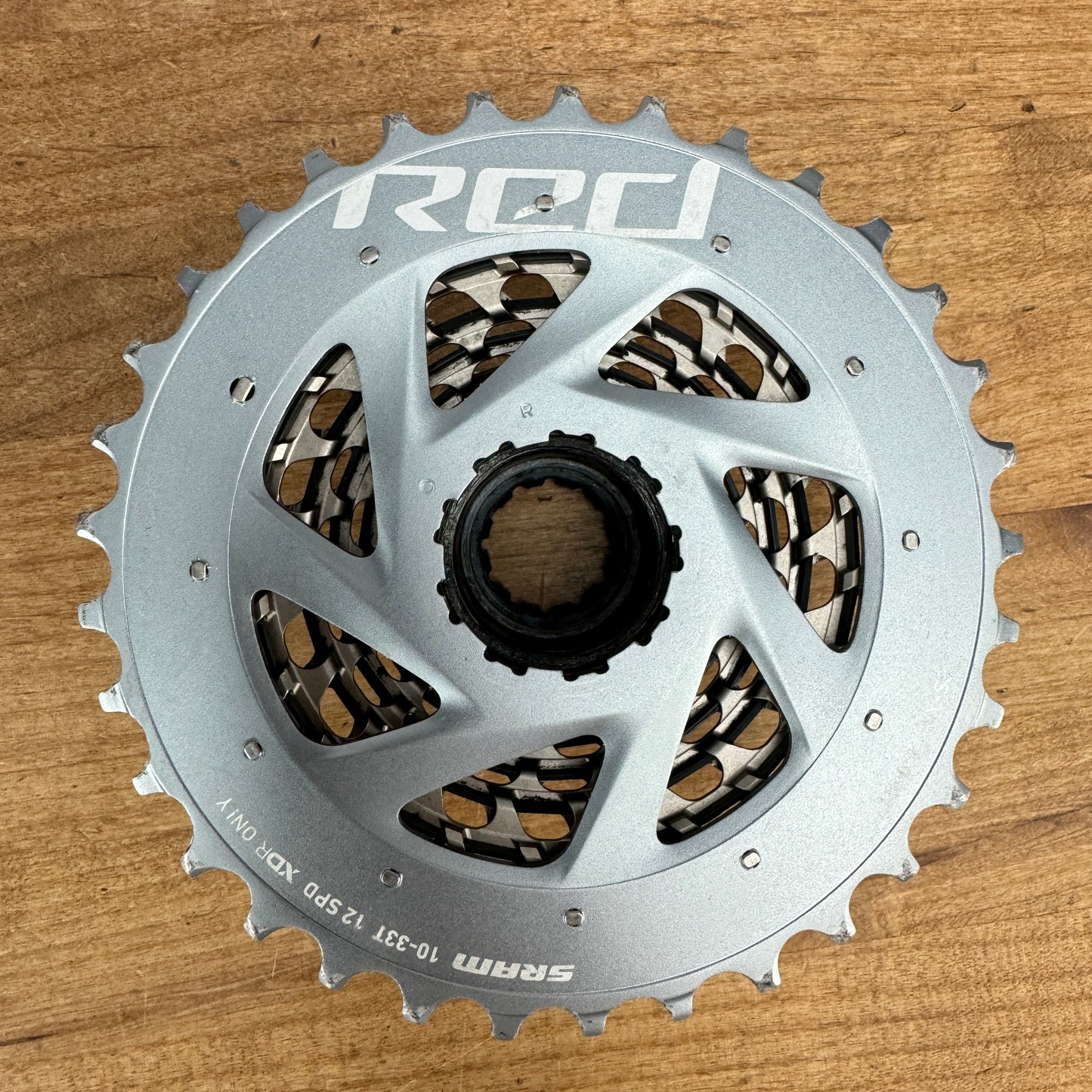 SRAM Red AXS XG-1290 XDR 10-33t D1 12-Speed Bike Cassette 210g "Typical Wear"