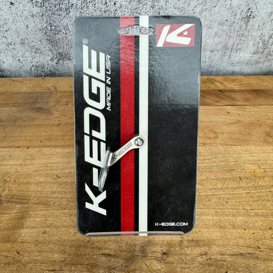 New! K-Edge Race Number Plate Holder Silver Alloy MSRP $30 24g