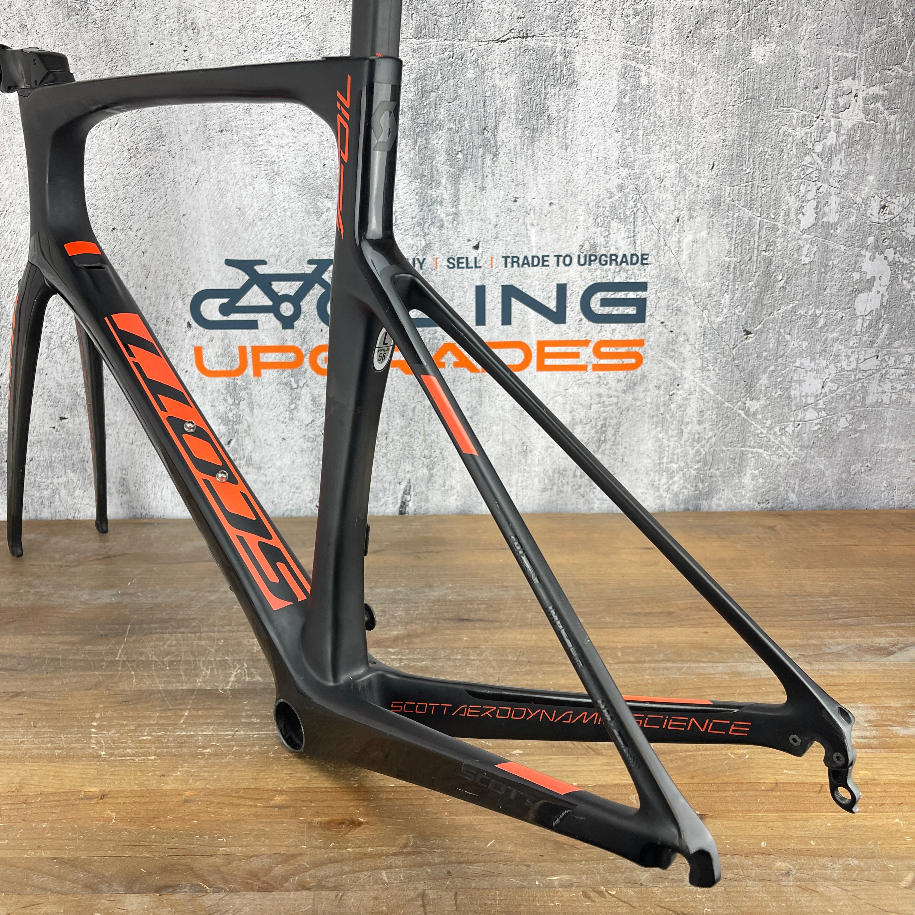 2016 Scott Foil Premium Carbon Large 56cm Rim Brake Frameset 700c